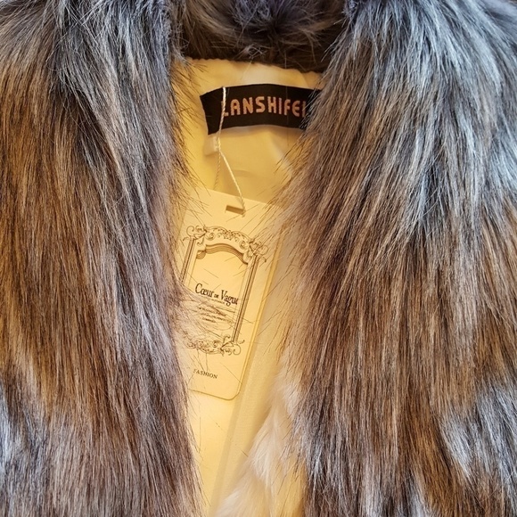 Lanshifei faux fur coat - Picture 4 of 7